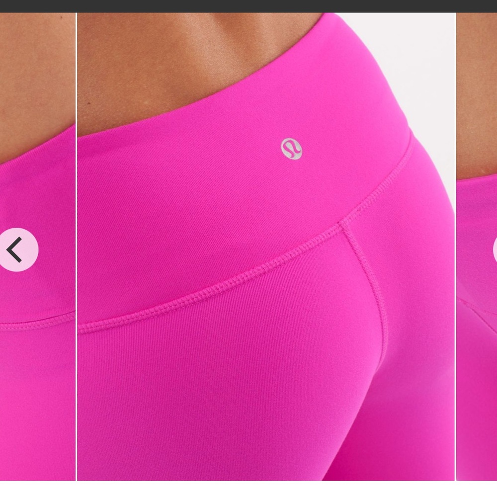 Lululemon Wunder Under Crop reversible legging Paris Pink Barbie hot Pink 8 - Picture 4 of 14